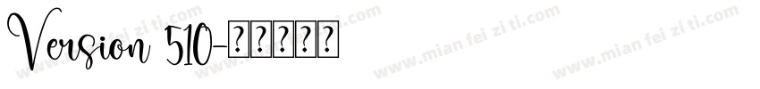 Version 510字体转换